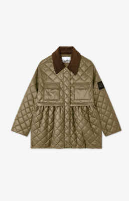 Chaqueta midi Green Quilt